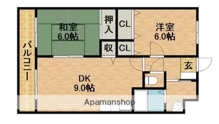 リベルテ曳馬【102号室】の間取り