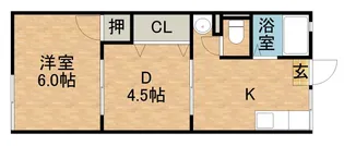 ヤマキ【105号室】の間取り