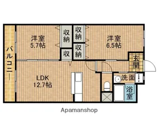 リューレント・R【1階】の間取り