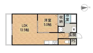 マンション花水木【1階】の間取り
