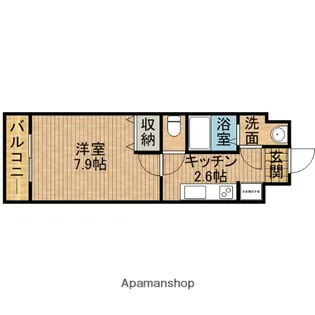 リバービレッジ【205号室】の間取り