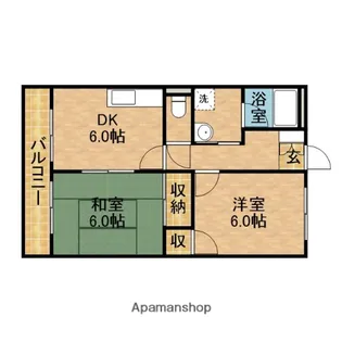 SURPLUSリヴェール【2階】の間取り
