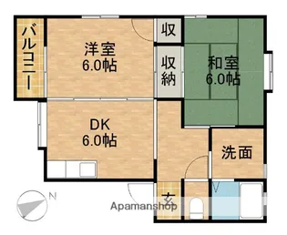 アーバンハイツ【2階】の間取り