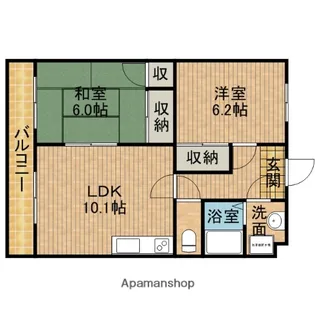 カサグランデ【1階】の間取り