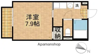 バレーミドル【2階】の間取り