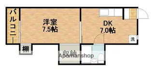 コーポエレガンス【4階】の間取り