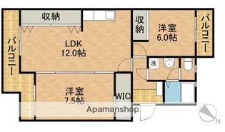 サンパーラ松本【205号室】の間取り