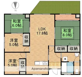 プリンスヴィラ【101号室】の間取り