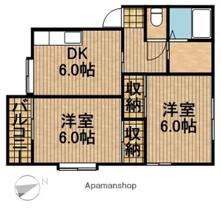 アビタシオン【1階】の間取り