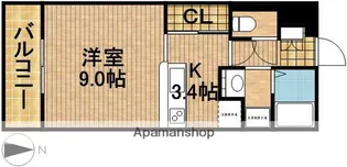 ヴァンベール【2階】の間取り