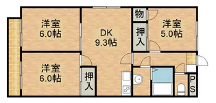 マンション景桜【3階】の間取り