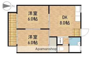 パルコートハイツ【2階】の間取り