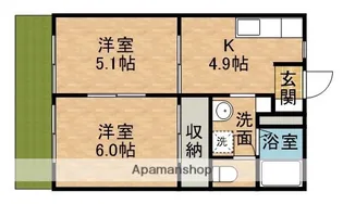 プランタン【101号室】の間取り