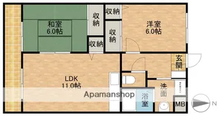 グランメール早出【2階】の間取り