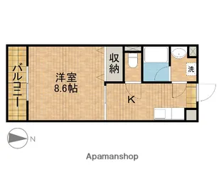 カトレア・シス【202号室】の間取り