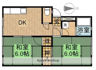 スクエア相良【101号室】の間取り