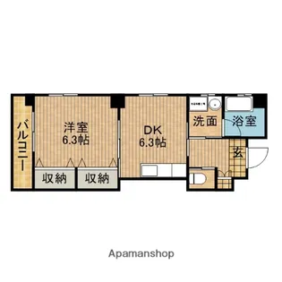 HABITARE更紗【4階】の間取り