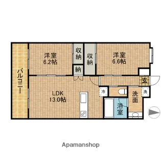 オーリック【6階】の間取り