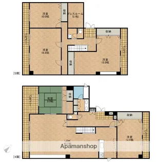 ハイブリッヂビル【401号室】の間取り
