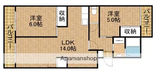 カナヤハイツⅡ【3階】の間取り