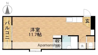 アップル第3マンション【5階】の間取り