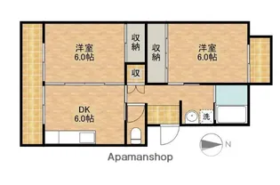 セントポーリア濱田ビル【2階】の間取り