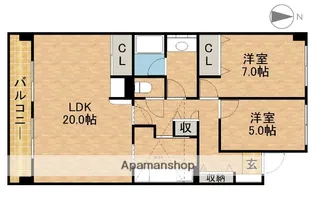 アートピア有玉南【9階】の間取り