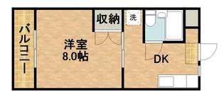 ハイライズ細島【3階】の間取り
