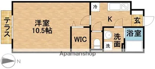 渥美朝陽舘【1階】の間取り