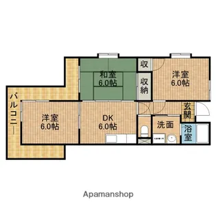 東海ホーム鴨江【4階】の間取り