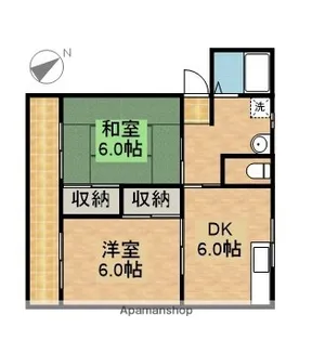 ファミリーハイツ【1階】の間取り