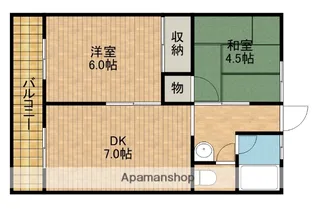 シティハイムワタナベ【2階】の間取り