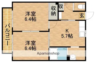 リヴァージュA【1階】の間取り