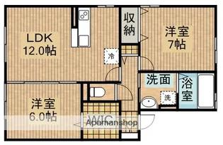 VILLA・RYUTAKUⅡB【1階】の間取り