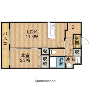 カーサオッティモ【2階】の間取り