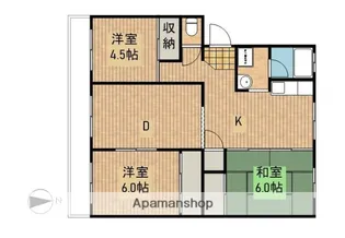 コーポ葛川【204号室】の間取り