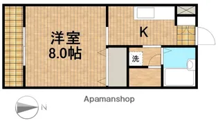 MOKAⅢ【205号室】の間取り