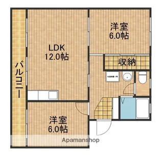 武藤ハイツⅡ【1階】の間取り