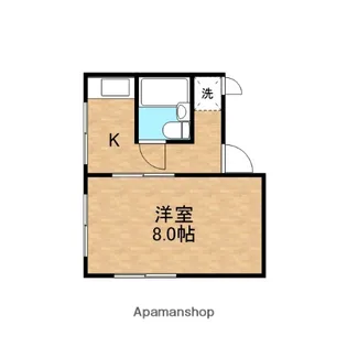 シングルエイト【1階】の間取り