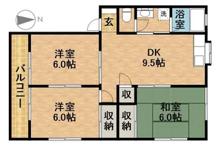 アミティ方丈【101号室】の間取り