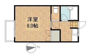 みやびコーポラス【2A号室】の間取り