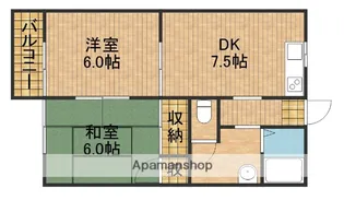 グリーンバハイナカ【2階】の間取り