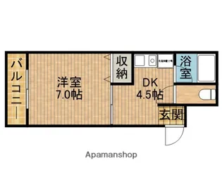 アーバンコート藤枝駅前【402号室】の間取り