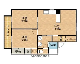 フレシュール ドゥ アビタシオンA【1階】の間取り