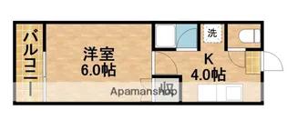 コーポいいだ【202号室】の間取り