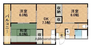 サンセゾン豊隆【203号室】の間取り