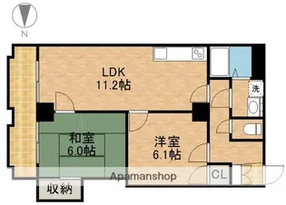 ホリホックイン萩丘【2階】の間取り