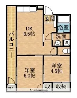 エクスト神田町【2階】の間取り