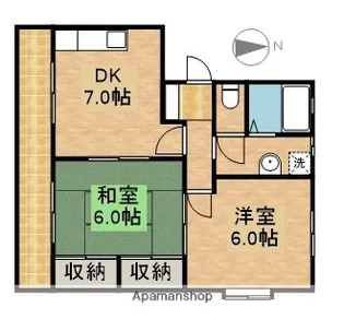ハーベスト伊藤【301号室】の間取り