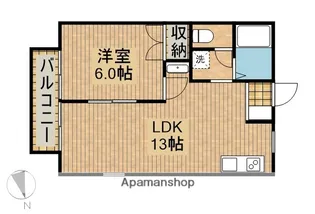 コーポ雅【2階】の間取り